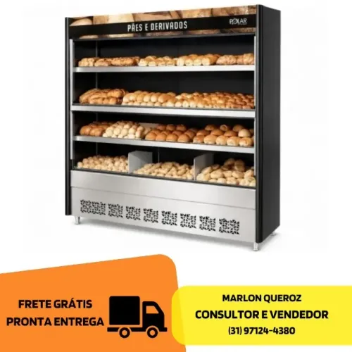 Vitrine para Pães 1,40M Polar