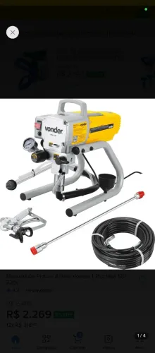 Máquina de pintura airless MPA120 900w 3000PSI 220v vonder