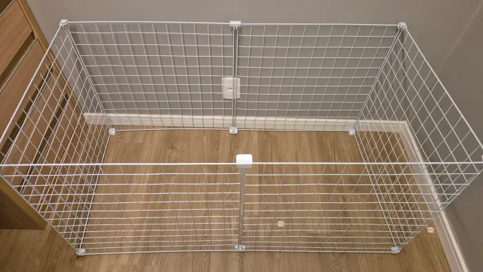 Cercado Pet Desmontável Branco - 1,20 x 0,60 m