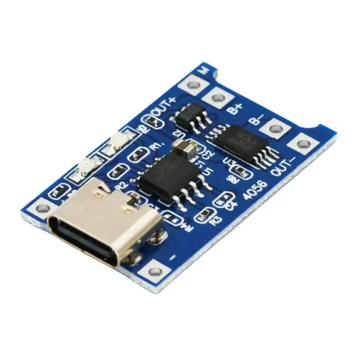 Módulo Carregador Bateria Lítio Tp4056 1a Usb Tipo-C Com Proteção