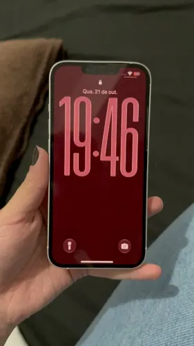 iPhone 13 128GB Branco - Câmeras OK - Bateria 85%