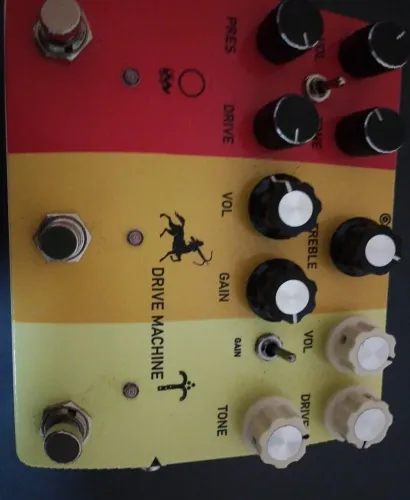Pedal trio overdrive star dust drive machine , tres overdrives em um único box.