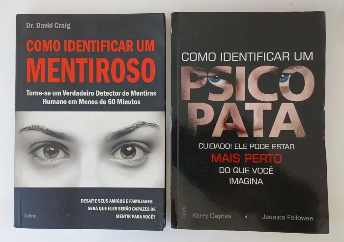Livros Como Identificar um Mentiroso e Como Identificar um Psicopata