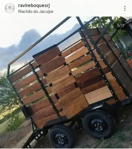Reboque para 2 cavalos