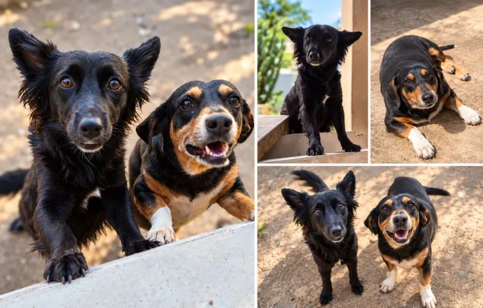 Doação responsável de casal de cachorros, Pantera a e Odie (cofap)