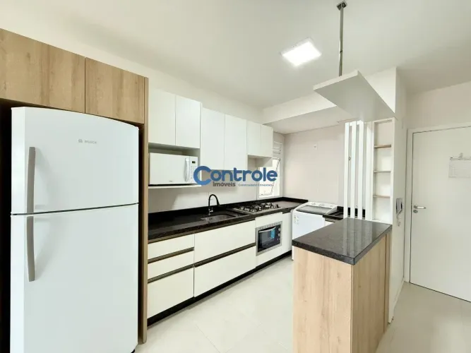 Apartamento  02 dormitórios semi mobiliado sacada churrasqueira na Pedra Branca, Palhoça/S