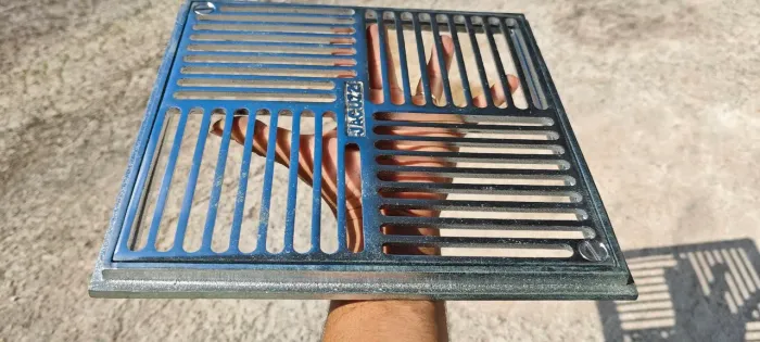 Grade de ralo de inox tamanho grande