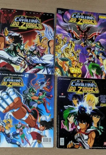 Lote álbum os cavaleiros do zodíaco 