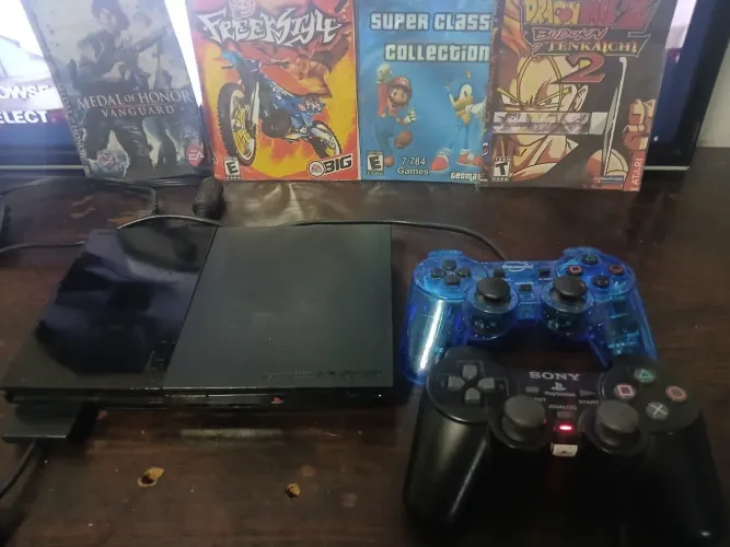 Playstation completo Completo com mais de 60 jogos 