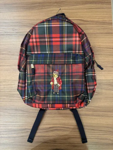 Mochila Polo Ralph Lauren Polo Bear Stewart Plaid Xadrez