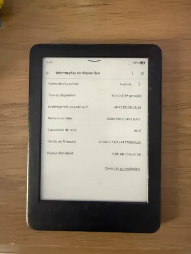Kindle 10ª Geração Usado
