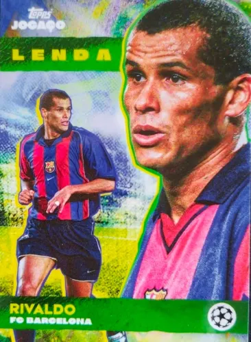 Card Topps Jogaço Rivaldo Lenda Barcelona