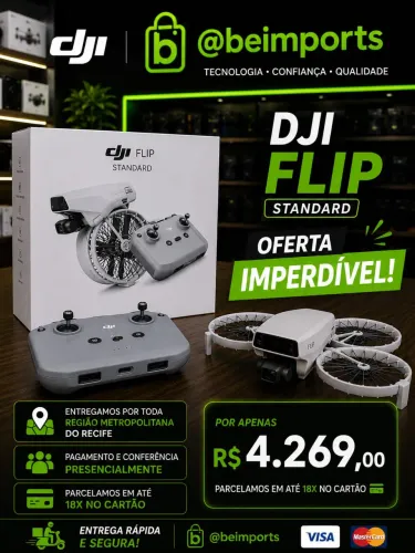 Dji Flip Standart (Novos/Lacrados) parcelamos em até 18x - PROMOCIONAL