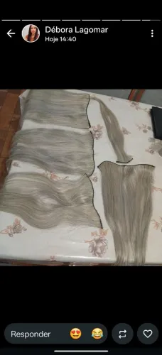 Mega hair loiro 100% humano
