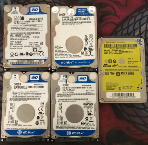 HDDs 500GB