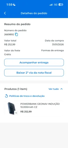 Carregador portátil