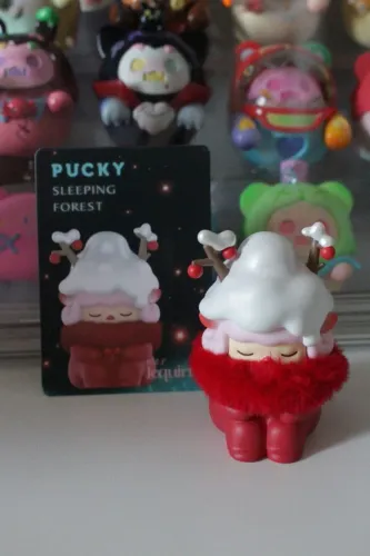 Original Pop Mart - Pucky jequiriti vermelho