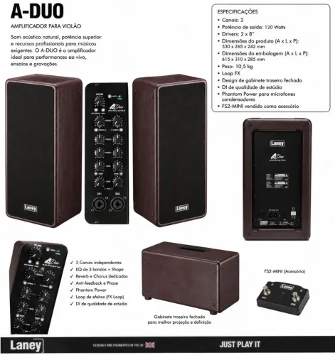 Caixa amplificadora LANEY A-DUO