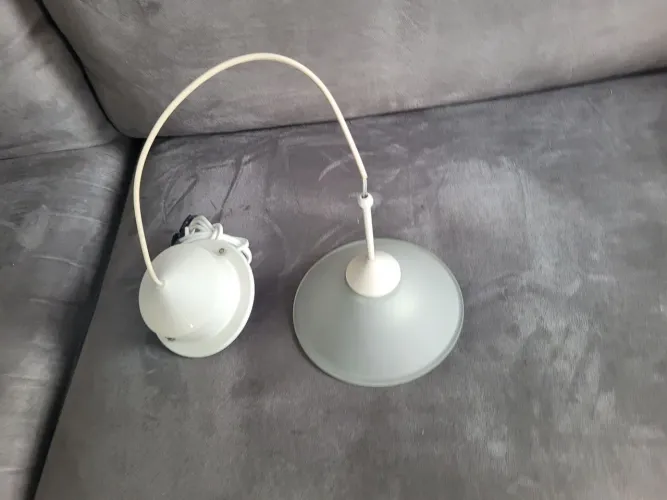 Pendente de vidro fosco 17 cm