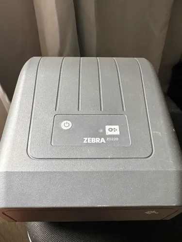 Zebra ZD220 USB + Fonte Original + Cabo USB - Pronta para Uso