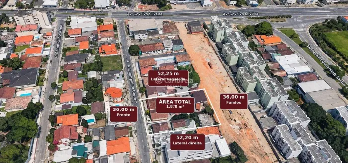 ÁREA DE 1.875 M² PARA INCORPORAÇÃO IMOBILIÁRIA 3 TERRENOS CONTÍGUOS EM CAPOEIRAS, FLORIAN