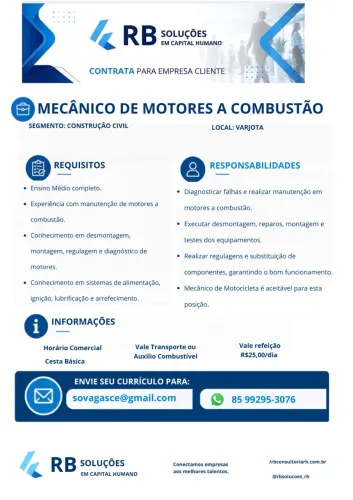 Mecânico de motores a combustão