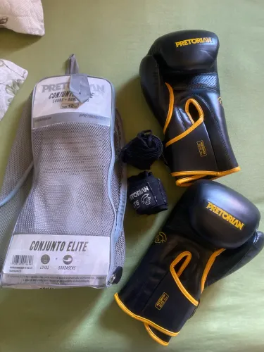 Kit de luvas+bandagem Pretorian