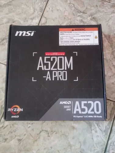 Placa Mãe A520M-PRO MSI Ryzen 