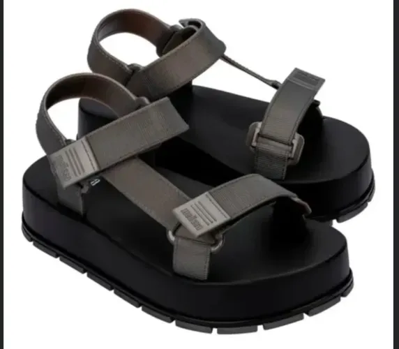 sandália melissa platform rider preta original tam 37