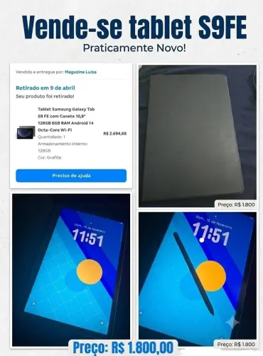 TABLET SAMSUNG S9FE