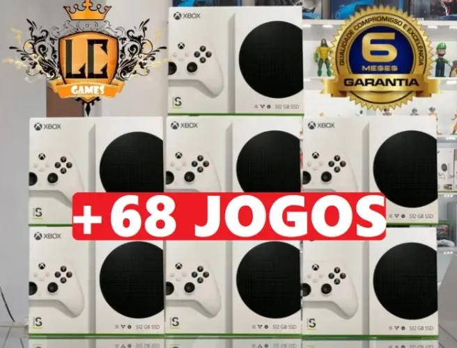 XBOX SERIES S COM: 68 JOGOS + O6 MESES GARANTIA + BRINDES ( LOJA FISICA )