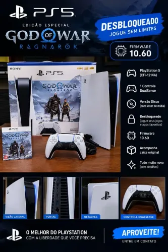 Playstation 5 Mídia Física Desbloqueado