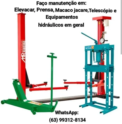 Faço manutenção em elevador automotivo e hidráulicos em geral