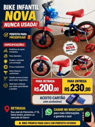 Bike infantil! Nova