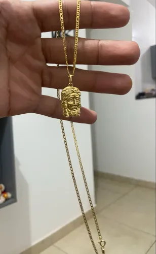 Cordão ouro maciço