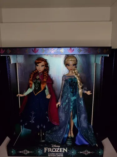 Anna and Elsa - Frozen 2 pack Bonecas Limited Editions Disney Store Limited 17" inch