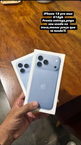 iPhone 18 pro max lacrado glassial 512gb