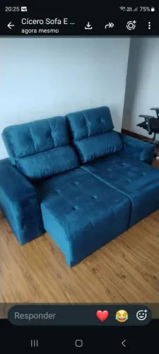 SOFA RETRATIL RECLINÁVEL 2MT NOVOS DE FABRICA FRETE GRÁTIS