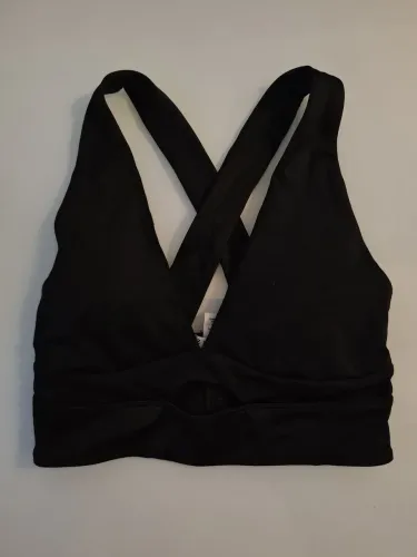 Top cropped preto cruzado Forever 21 Los Angeles