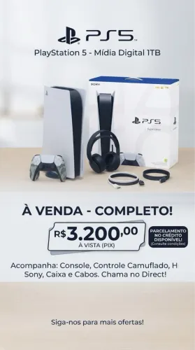 PlayStation 5 1T mídia digital