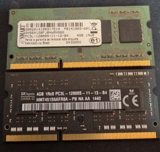 Memoria ddr3 4gb notebook