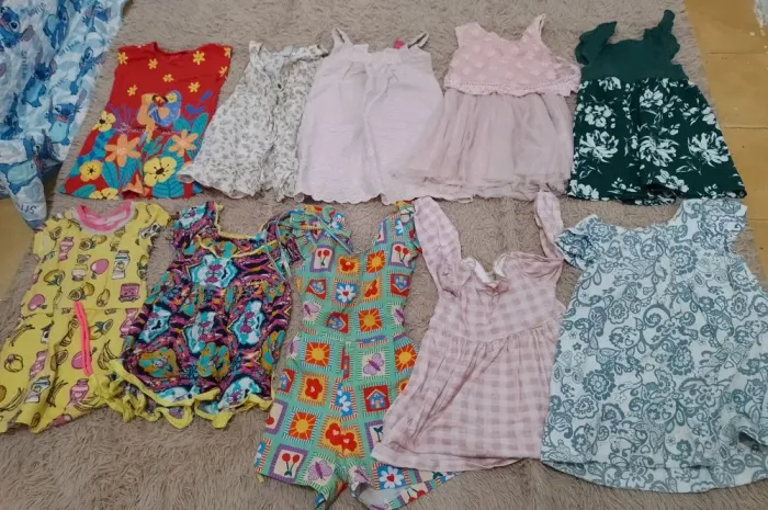 Lote de roupa infantil menina