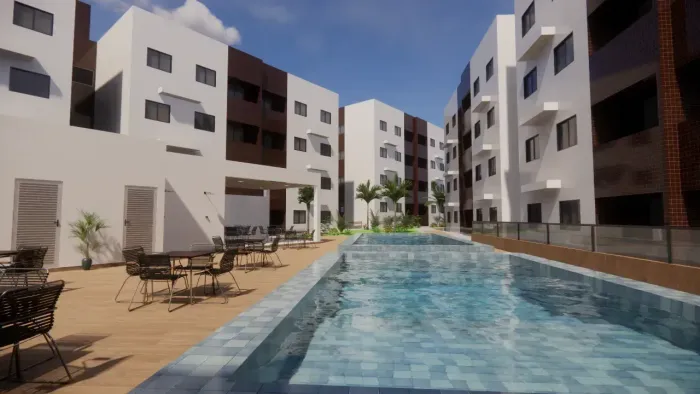 Apartamento 3 quartos para vender no José Américo - João Pessoa PB, 1 suíte, com varanda