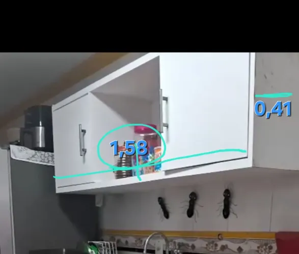 Armário aéreo de cozinha