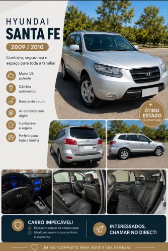 Hyundai Santa Fe GLS 2.7 V6 4x4tiptronic 2010