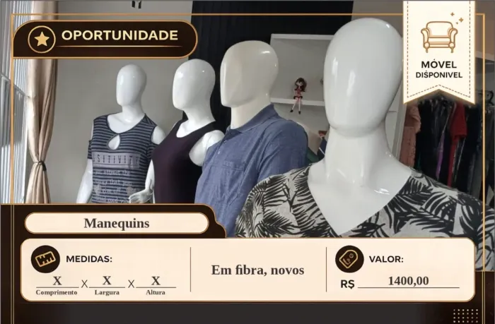 Manequim de fibra