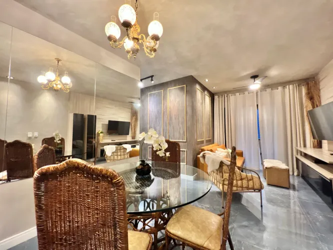 Lindo 2 Quartos Projetado e Mobiliado na Beira Mar de Jatiuca