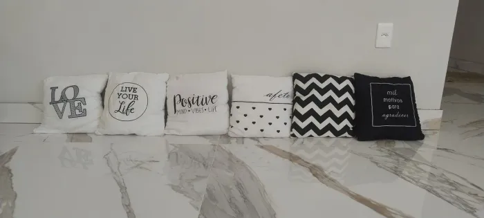 Almofadas decoração com enchimento 