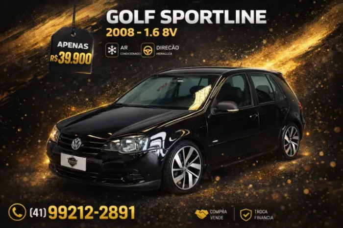 Volkswagen Golf Sportline 1.6 MI Total Flex 8V 4P 2008