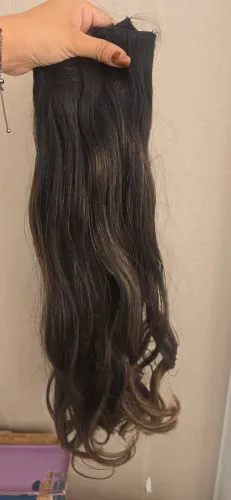 Cabelo humano,morena iluminada  com método fita.